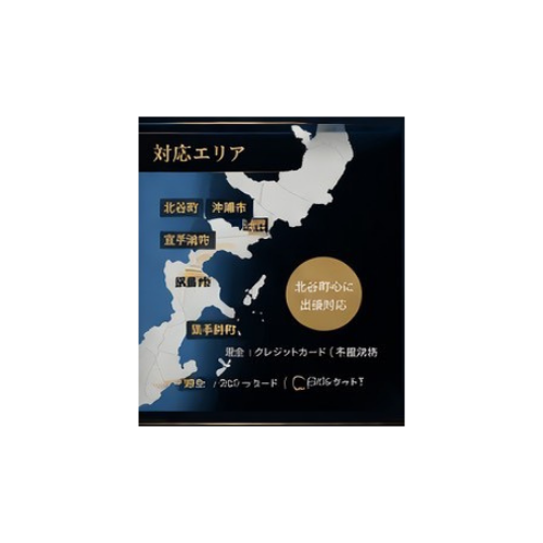 対応エリア地図（沖縄本島中部）